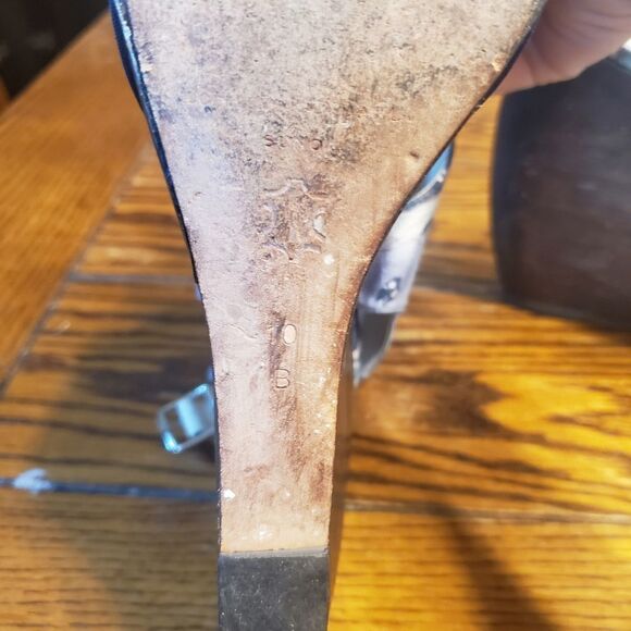 LOEFFLER RANDALL Suno Estrella Ankle-Strap wedge sandals sz 10 - Picture 7 of 7